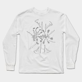 q6: fumes clouds bones suspended Long Sleeve T-Shirt